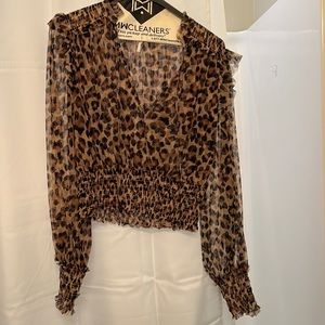 Free people cheetah top